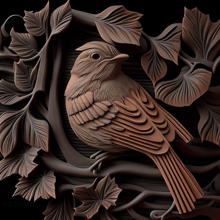 3D модель Vireo plumbeus (STL)